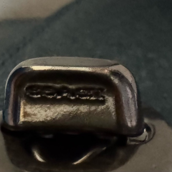 Coach Teal Metallic Shoulder Bag - Picture 3 of 6